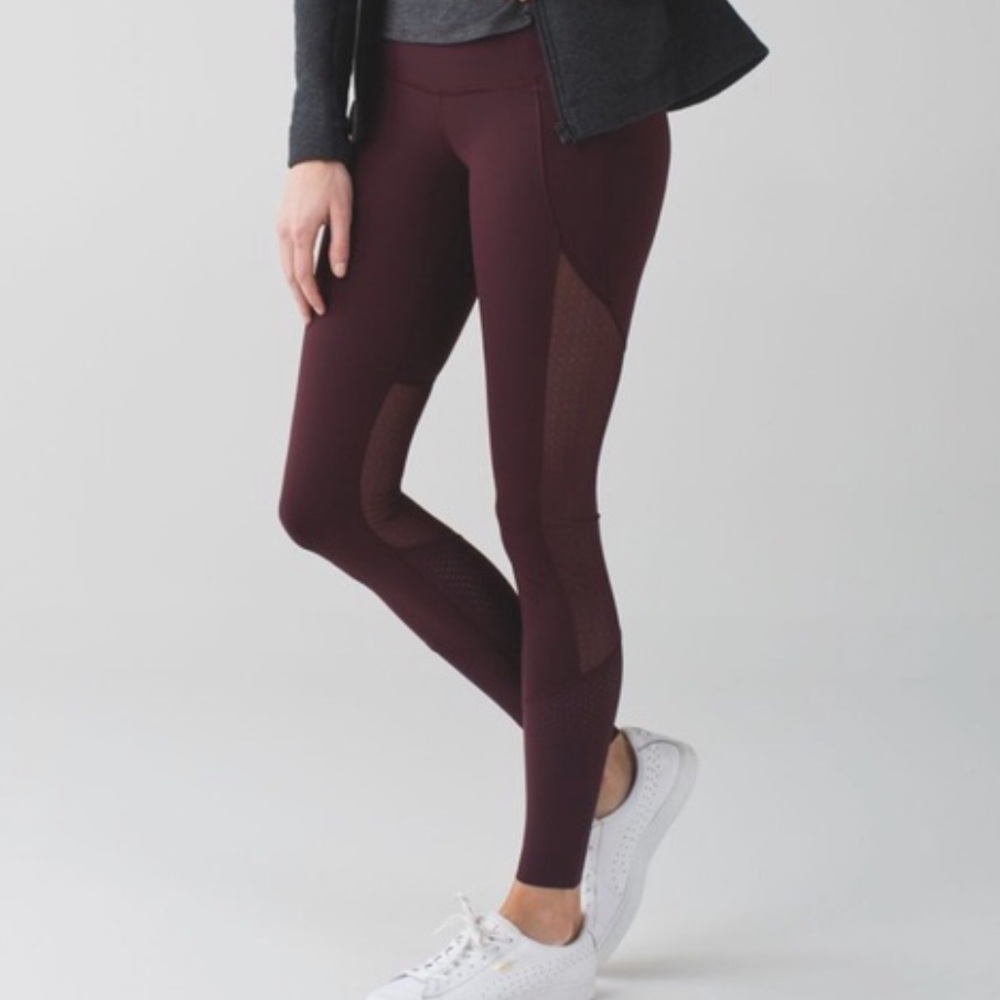 Lululemon barre star pants - Bordeaux